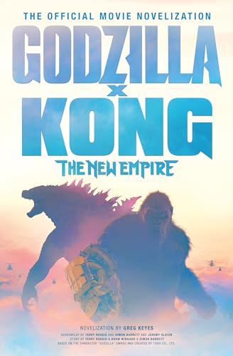 Book cover featuring Godzilla and Kong against a sunset sky with blue title text.
