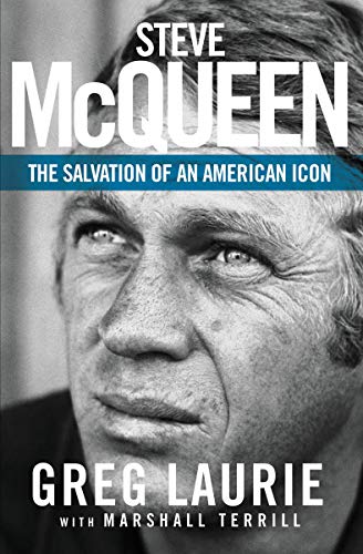 Book cover featuring a close-up, black and white portrait of Steve McQueen.