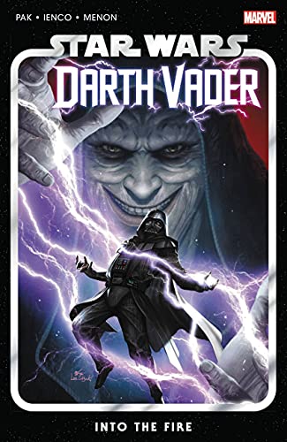 Darth Vader comic book cover featuring Vader and Palpatine with lightning.