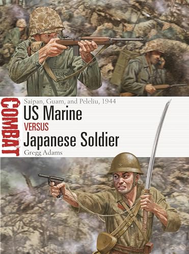 Book cover depicting US Marines and a Japanese soldier in combat, 1944.