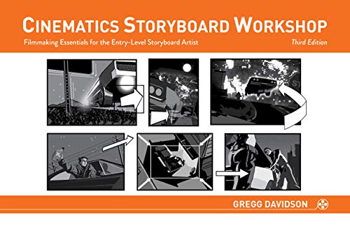 Book cover with storyboard sketches depicting action and vehicle scenes.