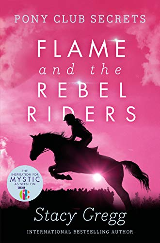 BookLBBook cover with a silhouette of a person riding a jumping horse.