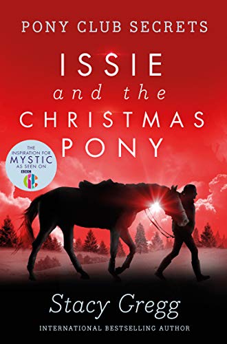 Book cover: Silhouette of horse and rider against a red, snowy sunset.