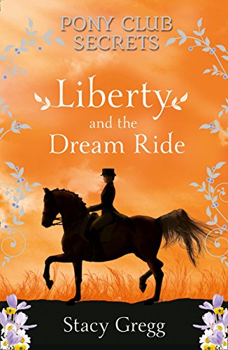 Book cover: Silhouette of a rider on a dark horse against an orange sky.