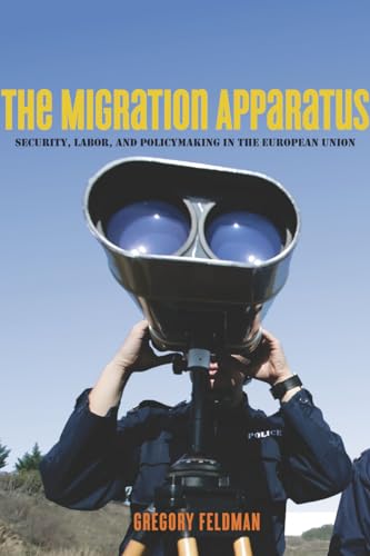 Book cover: binoculars over a person in a police uniform.