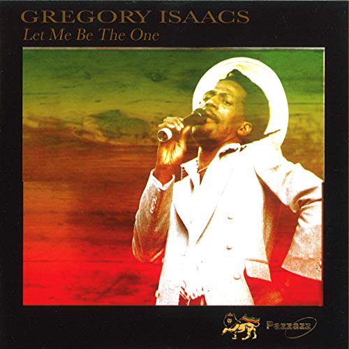 CD cover featuring Gregory Isaacs singing into a microphone.