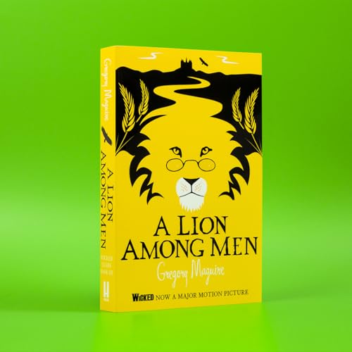 Yellow book cover featuring a lion’s face with wheat and a mountain.