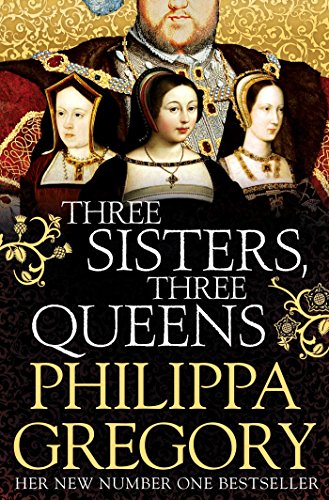 Book cover featuring three historical women in front of a king with gold text.