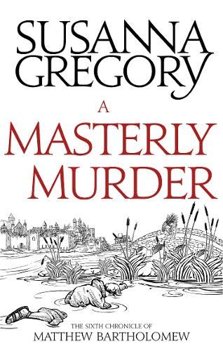 Book cover: "A Masterly Murder" with illustration of a body in reeds.