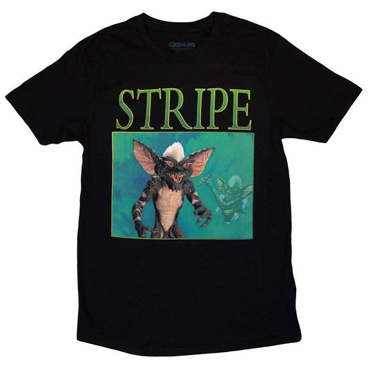Medium t-shirt with image of Stripe, the white-faced Gremlin, on front.