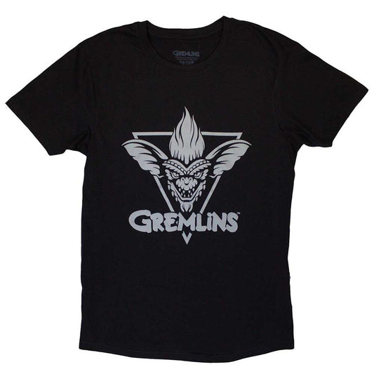Gremlins t-shirt, small size, featuring Stripe’s face within a triangle.