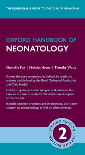 Dark purple cover of "Oxford Handbook of Neonatology," second edition.