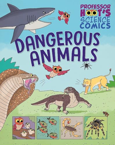 Comic cover depicting various dangerous animals like sharks, snakes, and spiders.