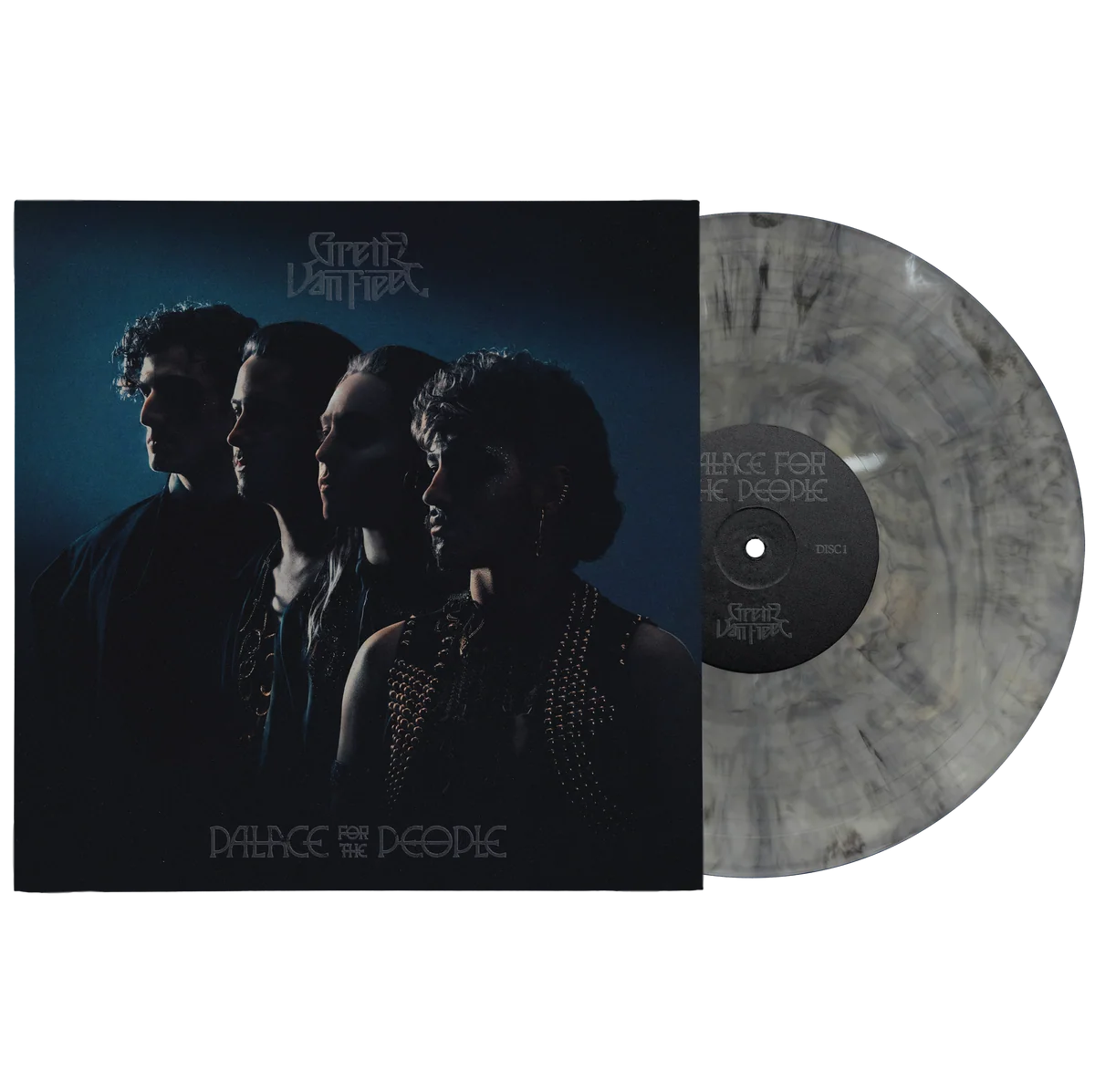Greta Van Fleet “Palace For The People” vinyl record with band image.