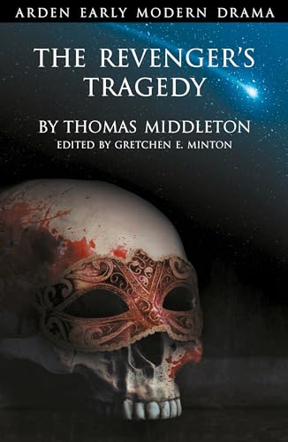 Book cover: "The Revenger's Tragedy" with a skull and mask image.