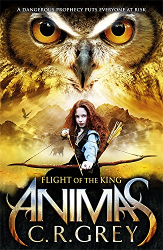Book cover featuring an owl, young archer, and mountainous landscape.