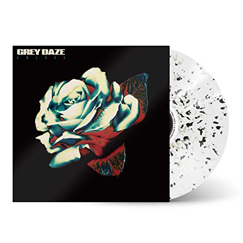 Grey Daze "Amends" vinyl record with a white and black speckled disc.
