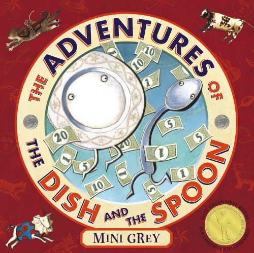 A cartoon dish and spoon run through falling money on this book cover.