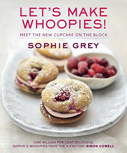 Cookbook cover featuring whoopie pies and raspberries on a decorative plate.