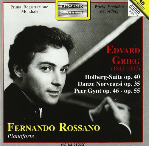CD cover featuring composer Edvard Grieg and pianist Fernando Rossano.