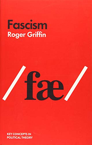 Red book cover with white text: "Fascism" by Roger Griffin.