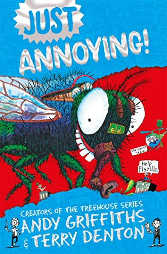 Book cover: cartoon flyzilla with large eyes, red background, and text.