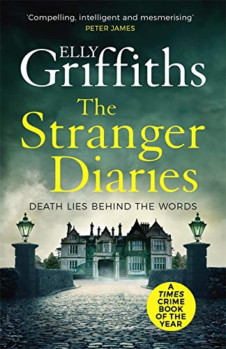 Book cover: "The Stranger Diaries" with a gothic mansion image.
