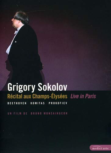 DVD cover featuring pianist Grigory Sokolov in performance attire.