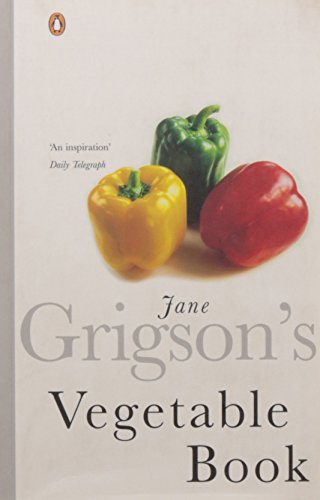 Book cover: "Jane Grigson's Vegetable Book" with peppers pictured.