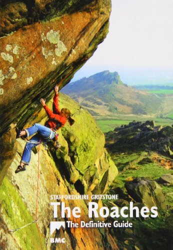 Book cover featuring a rock climber on Staffordshire’s The Roaches gritstone.