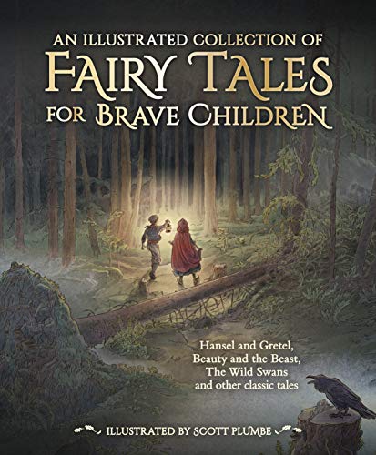 Book cover showing two children walking through a dark forest with a lantern.