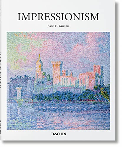 Book cover featuring an impressionistic painting of a castle by water.