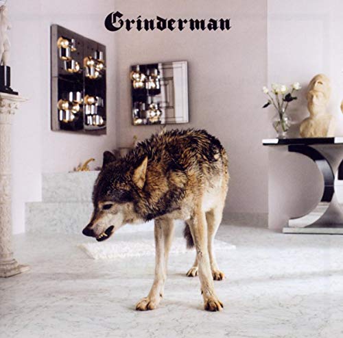 Grinderman 2 album cover: a wolf in a classically styled bathroom.