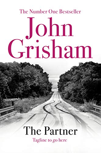Book cover for The Partner by John Grisham featuring a car on a stormy road.