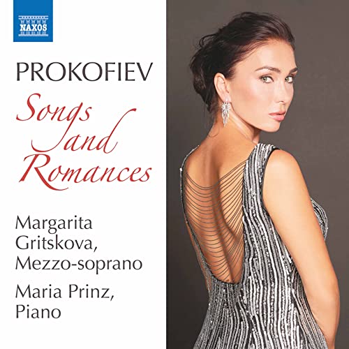 CD cover featuring mezzo-soprano Margarita Gritskova and text: Prokofiev Songs and Romances.