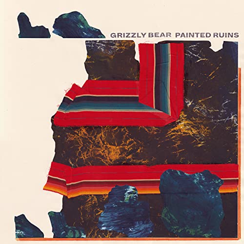 Album cover for Grizzly Bear’s “Painted Ruins” with abstract, marbled textures.