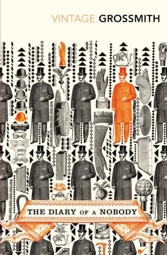 Vintage Classics book cover: repeating illustrations of men and objects.