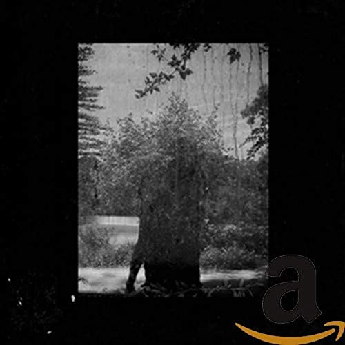 Black and white CD cover with a blurry image of trees.