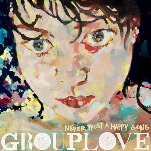 Painted portrait of a person with intense eyes and the album title below.