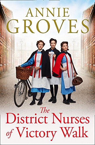 Book cover featuring three women in nurse uniforms with a bicycle.