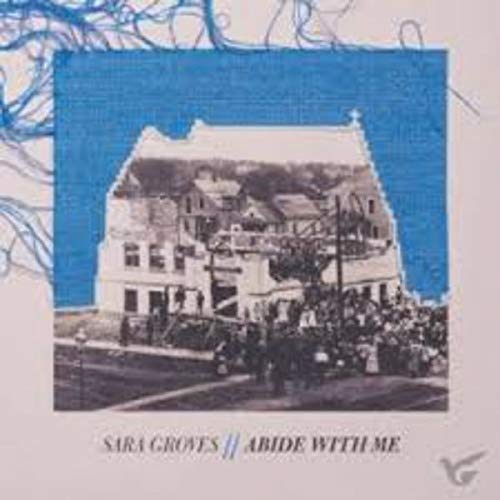 CD cover: blue and white building illustration with text “Abide With Me”.