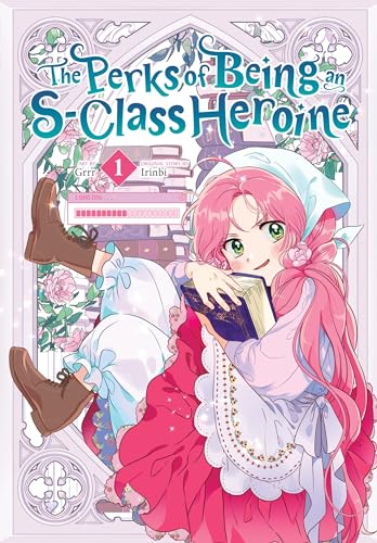 Manga cover featuring a pink-haired girl reading a book in a floral setting.
