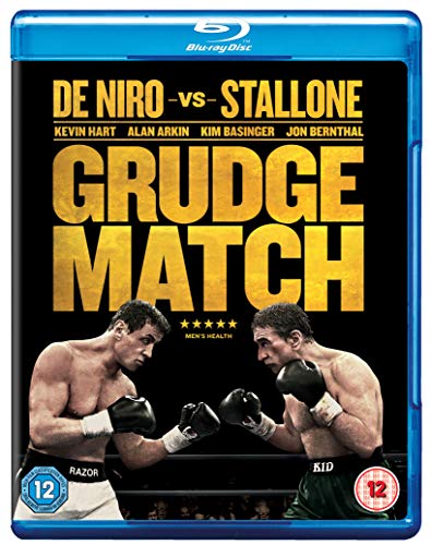 Blu-ray cover for Grudge Match featuring Robert De Niro and Sylvester Stallone boxing.