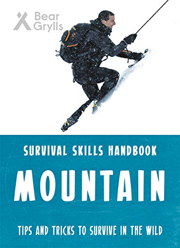 Book cover: Bear Grylls rappelling down a snowy mountain slope.