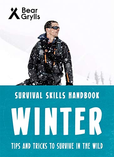 Book cover: Bear Grylls in snowy mountains, titled "Survival Skills: Winter".