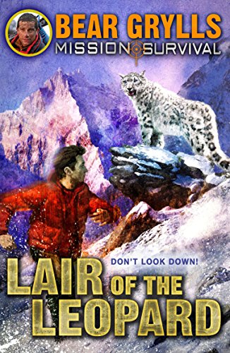 Book cover: Bear Grylls "Mission Survival 8" with leopard and mountains.