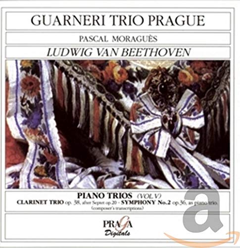 CD cover for Guarneri Trio Prague performing Beethoven piano trios.
