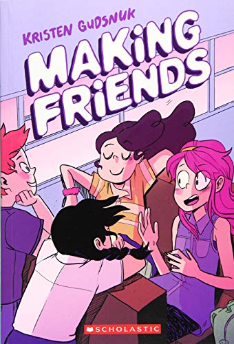 Book cover: "Making Friends" with four cartoon children interacting.