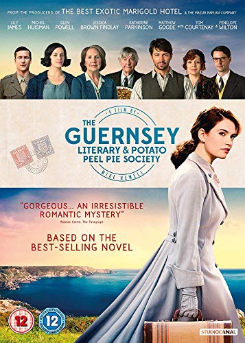 DVD cover for "The Guernsey Literary & Potato Peel Pie Society" film.