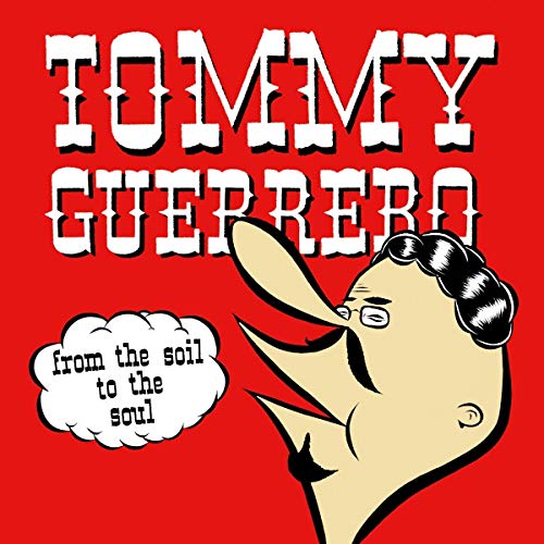 Red album cover with stylized text and illustration of a hand pointing.